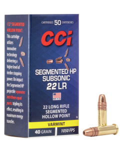 CCI Segmented HP Subsonic 40grs .22 LR