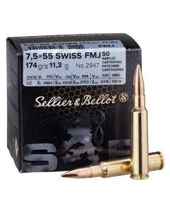Sellier & Bellot FMJ 174grs / 11.3g Bulk 7.5x55