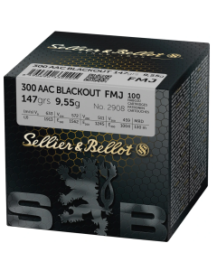 Sellier & Bellot 147grs FMJ Bulk .300 Blackout