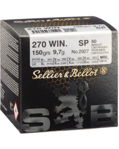 Sellier & Bellot SP 150grs / 9.7g Bulk (50) .270 Win