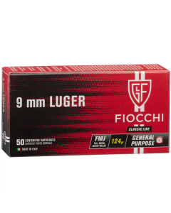 FIOCCHI FMJ 124grs 9mm Para