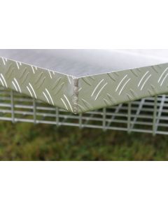 Heckpack Bodenschweisswanne Alu 1000x500 mit HP, verschraubbar