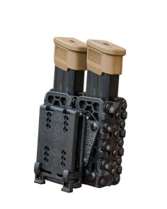 Dara Holsters Double Magazine Carrier BLK Auto Retention Double Loop